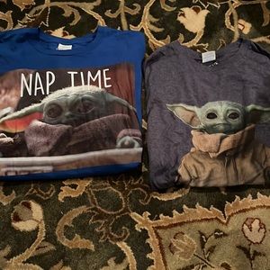 2 BABY YODA T-shirt’s for the price of one! Size large